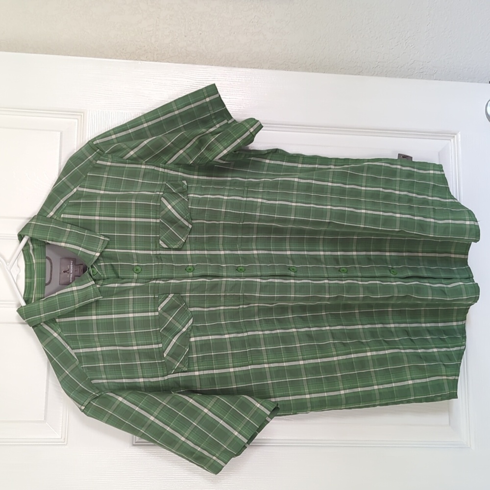 Royal Robbins, Mens, travel, short sleeve shirt size large